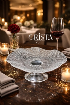 ĐĨA VÂN LƯỚI CHÂN CAO ĐK 29CM - 5 MÀU