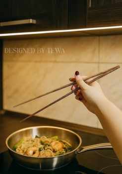 Set 2 đôi đũa nấu ăn bằng gỗ cánh gà 42 cm