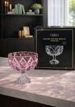 HŨ THỦY TINH CHÂN BỒNG 6 Màu VÂN KIM CƯƠNG 18CM