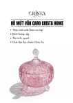 Bộ 2 Hũ Đựng Kẹo Thủy Tinh - 4 Màu Rực Rỡ CRISTA HOME Vân Caro