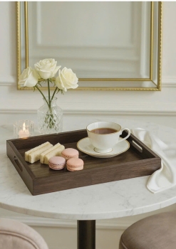 Khay đựng đồ bằng tre size nhỏ: 38 x 26 x 4 cm