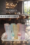 BỘ 6 LY BIA THỦY TINH VÂN PHA LÊ 2 Màu - 440ML CRISTA HOME