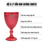 BỘ 6 LY VÂN KIM CƯƠNG 300ML