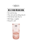 BỘ 6 LY RƯỢU THỦY TINH VÂN KIM CƯƠNG 30ML CRISTA HOME - 2 Màu