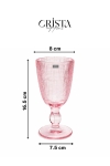BỘ 6 LY THỦY TINH 5 Màu VÂN LƯỚI 240ML